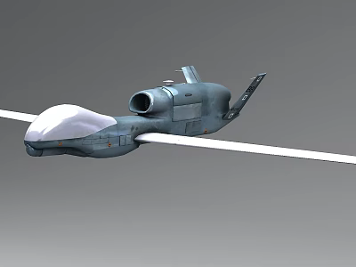 RQ4 MQ4C UAV reconnaissance aircraft US Air Force aircraft fighter sub-era 3d model