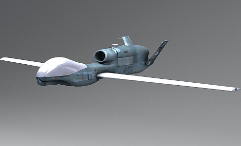 RQ4 MQ4C UAV reconnaissance aircraft US Air Force aircraft fighter sub-era 3d model