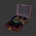Open Wooden Jewelry Box With Mirror Multiple Compartments And Drawer Design