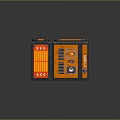 Portable Orange And Black Equipment With Handles Control Panels Buttons And Indicators