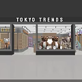 Modern Specialty Store Interior With Wooden Display Counters Product Shelves And Bright Lighting