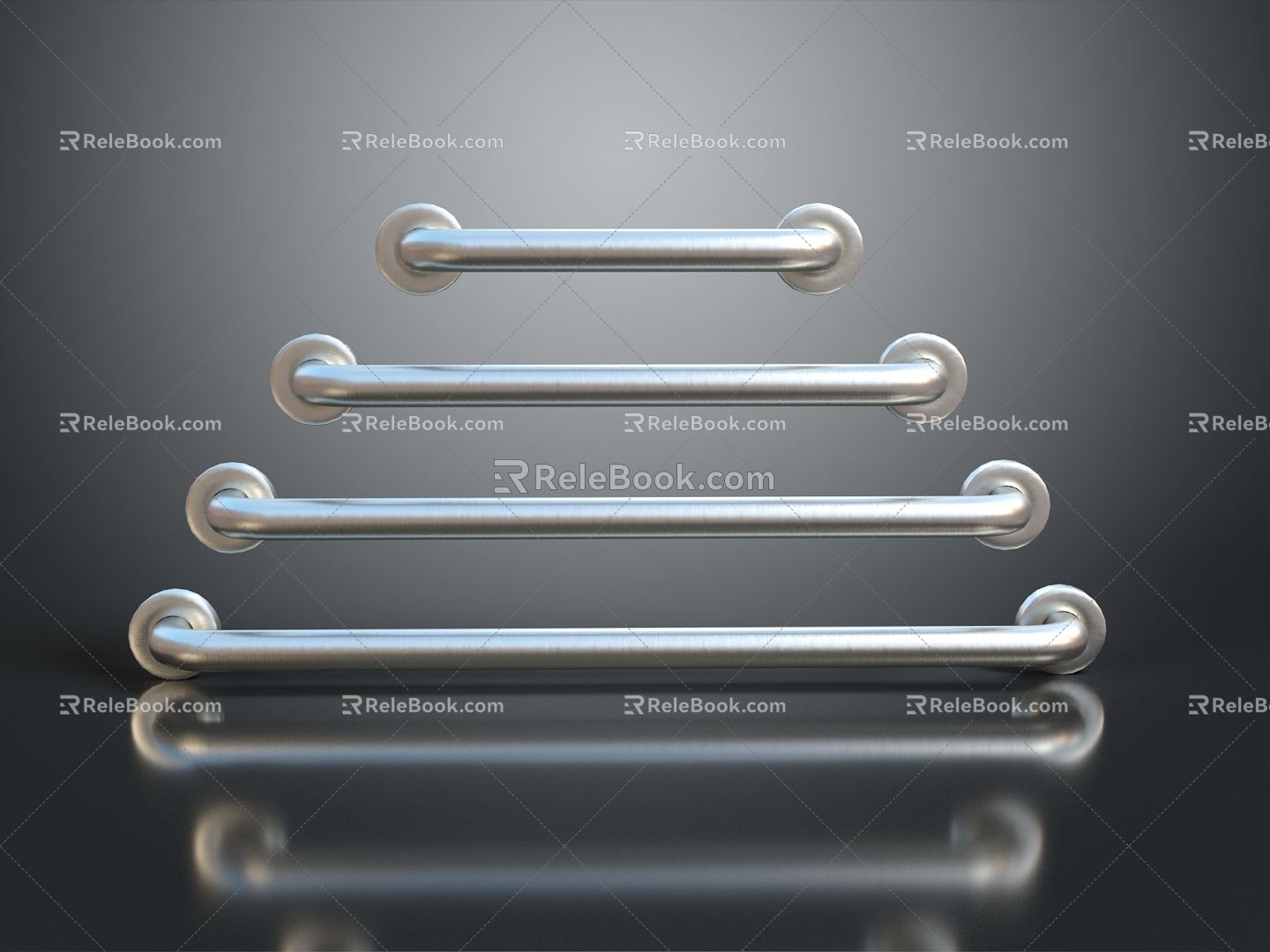 Modern Handle Paris Door Buckle Door Handle Metal Door Buckle 3d model