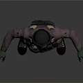 Character In Pink Uniform Wearing Helmet Goggles Black Bulletproof Vest Green Gloves And Black Boots
