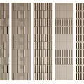 Different Styles Of Decorative Wall Panels With Vertical Lines Horizontal Patterns And Textured Surfaces