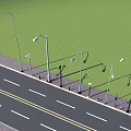 Outdoor Lights With Various Designs For Street Roadside Illumination And Landscaping