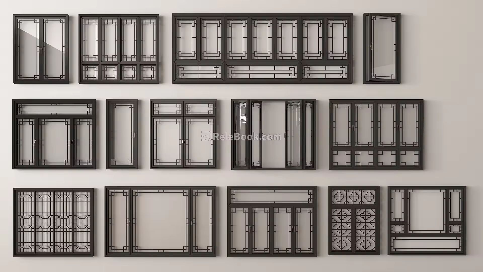 new window combination new window new casement window new window frame 3d model