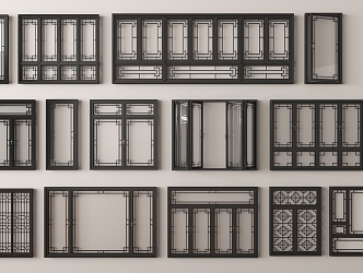 new window combination new window new casement window new window frame 3d model