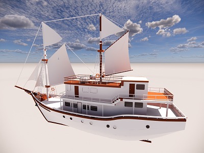 finis ship yacht model