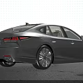 Lexus Silver Luxury Sedan With Modern Sleek Body And Alloy Wheels Exterior View