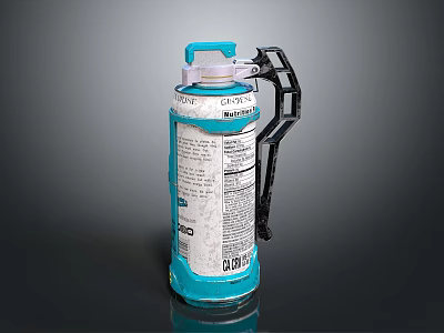Food Spray Container with Blue Cap and Black Nozzle for Kitchen Cooking Use 3d model