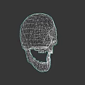 Rusted Metal Skull Sculpture With Detailed Carving Weathered Texture And Grayed Brown Surface