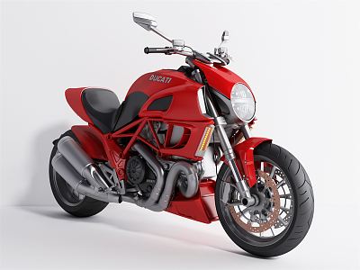 Modern Motorcycle 3d model