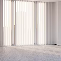 White Sheer Floor to Ceiling Curtains in Bright Room with Natural Light
