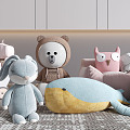 Modern Doll Plush Toy 3d model