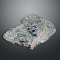 Geography, topography, mountain shape, ridge, ridge, valley, mountain range, canyon, geomorphology, mountain peak, mountain body 3d model