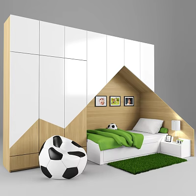 Children's bed 3d model Children's bed 3d model