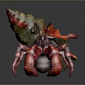 Vibrant Red And Green Exotic Lobster With Colorful Shell And Detailed Claws