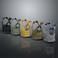 Various Colored Fashion Vests With Straps And Mesh Details In Different Styles
