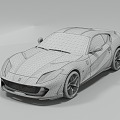 Lu sports car Ferrari 812 Primary high quality 3d model