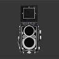 Vintage ROLLEIFLEX Twin Lens Camera Classic Electronic Device Retro Design