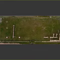 Ancient Ruins Historical Site With Stone Columns And Lush Grass Area