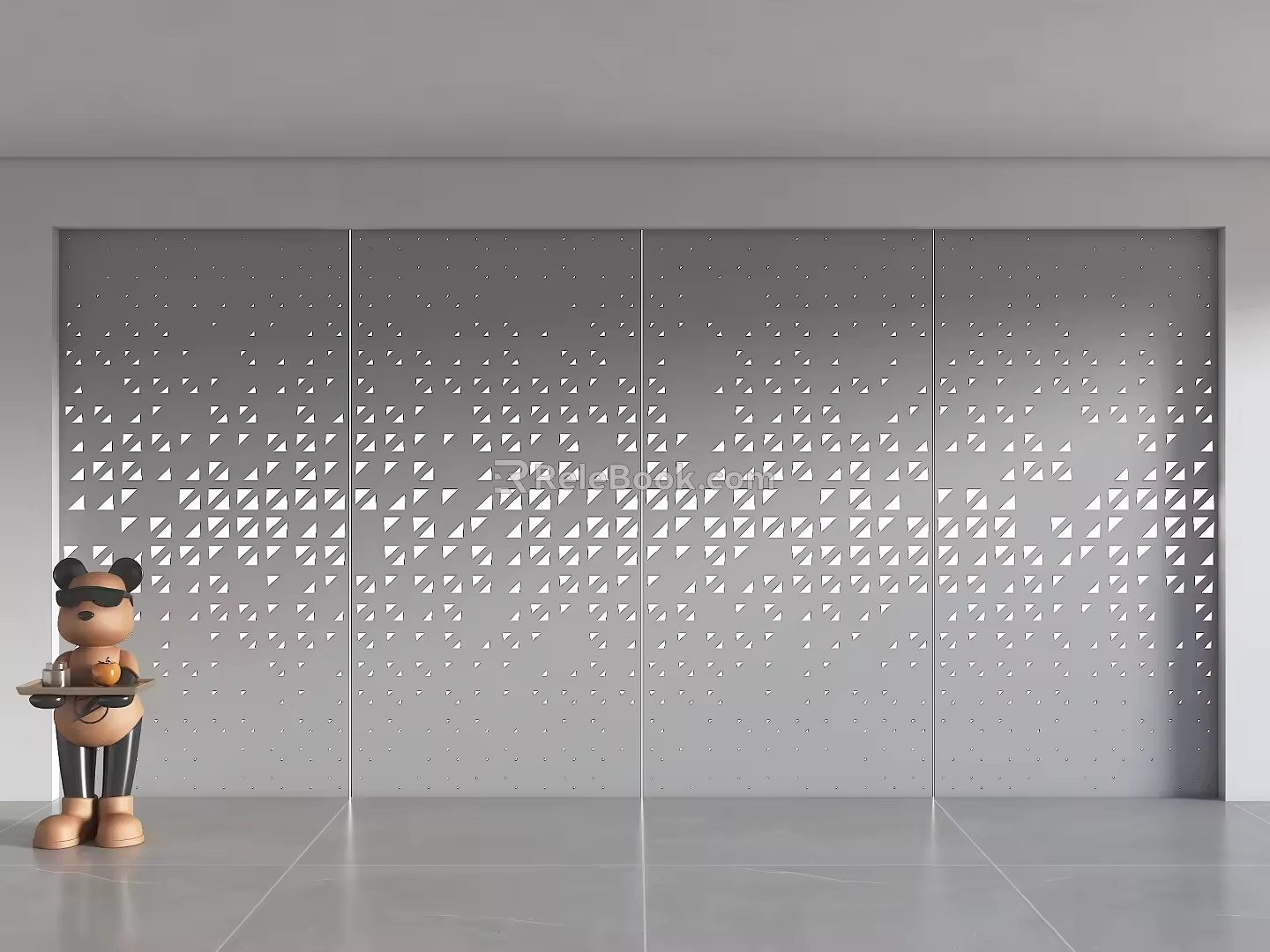 Modern Background Wall Perforated Background Wall Gradient Orifice Plate Gradient Orifice Plate Gradient Orifice Sofa Background Wall Perforated Aluminum Plate Mine Screen 3d model