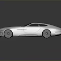 Silver Modern Sports Car With Sleek Aerodynamic Design And Smooth Reflective Finish