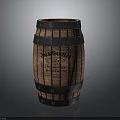Vintage Wooden Barrel With Metal Hoops McDANIEL'S Brand Label And Year Marking