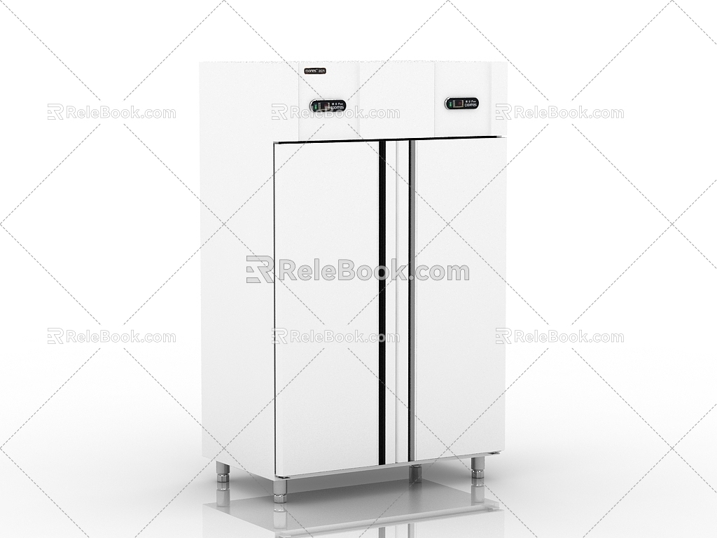 Modern Fridge Freezer 3d model