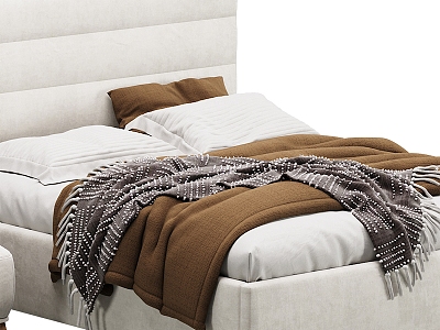 Modern Double Bed 3d model