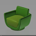 Stylish Modern Green Armchair With Armrests Comfortable Seat And Smooth Upholstery