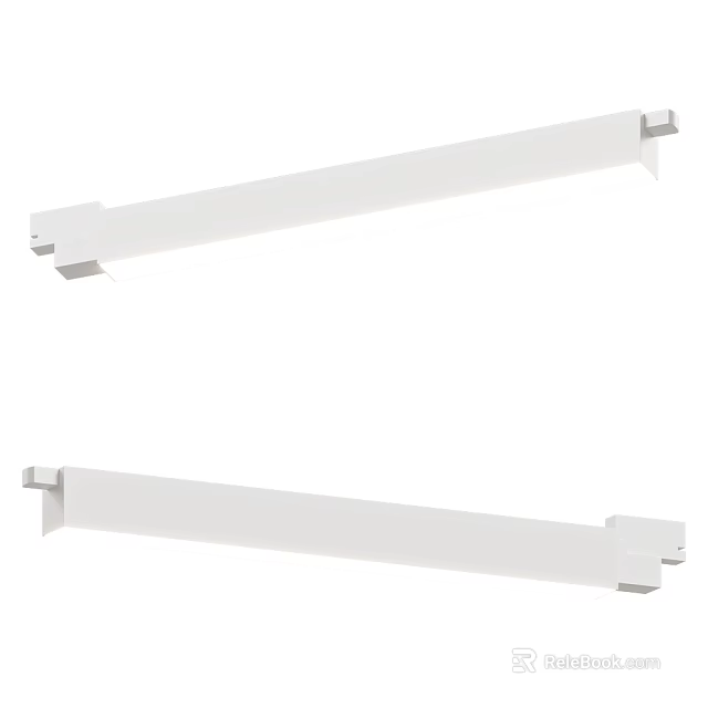 Modern Slim White Linear Ceiling Lights For Interior Home Lighting Fixtures 3d model