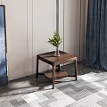 Modern corner table 3d model