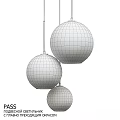 Modern Golden Spherical Glass Shade Pendant Chandeliers with Elegant Design for Interior Decor