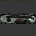 Sleek Modern Electric Motorcycle With Metallic Exterior Black Seat And Red Wheel Details