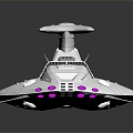 Modern Spaceship Spacecraft Spacecraft 3d model