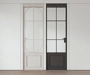 Nordic Swing Door Single Door 3d model