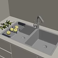 Vegetable basin pool 3d model