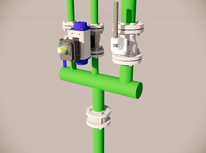 Pipe switch meter 3d model