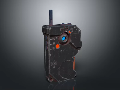 Walkie-talkie science fiction walkie-talkie futuristic walkie-talkie concept walkie-talkie military walkie-talkie 3d model