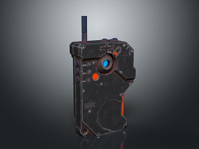 Walkie-talkie science fiction walkie-talkie futuristic walkie-talkie concept walkie-talkie military walkie-talkie 3d model