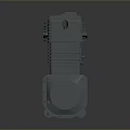 Gray Car Tire Mechanical Part with Cooling Fin Structure Top Round Cover and Side Connections