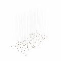 Modern Contemporary Hanging Chandelier With Sleek Metal Rods And Glass Elements For Stylish Interior Decoration