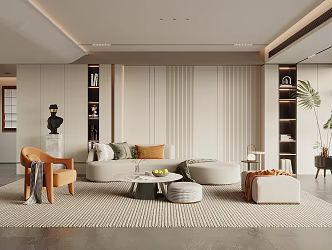 modern living room 3d model