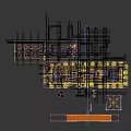 Modern Fitness Gym With Neon Lights Boxing Area Spacious Interior And Workout Equipment