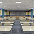 Modern Classroom Recording and Broadcasting Classroom 3d model