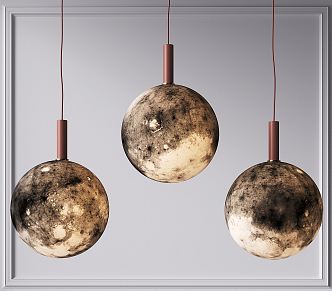 Modern Chandelier Moon Chandelier Home Chandelier Main Light Small Chandelier Lamps 3d model