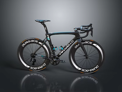 High Performance Carbon Fiber Road Bicycle With Streamlined Design And Dynamic Wheels 3d model