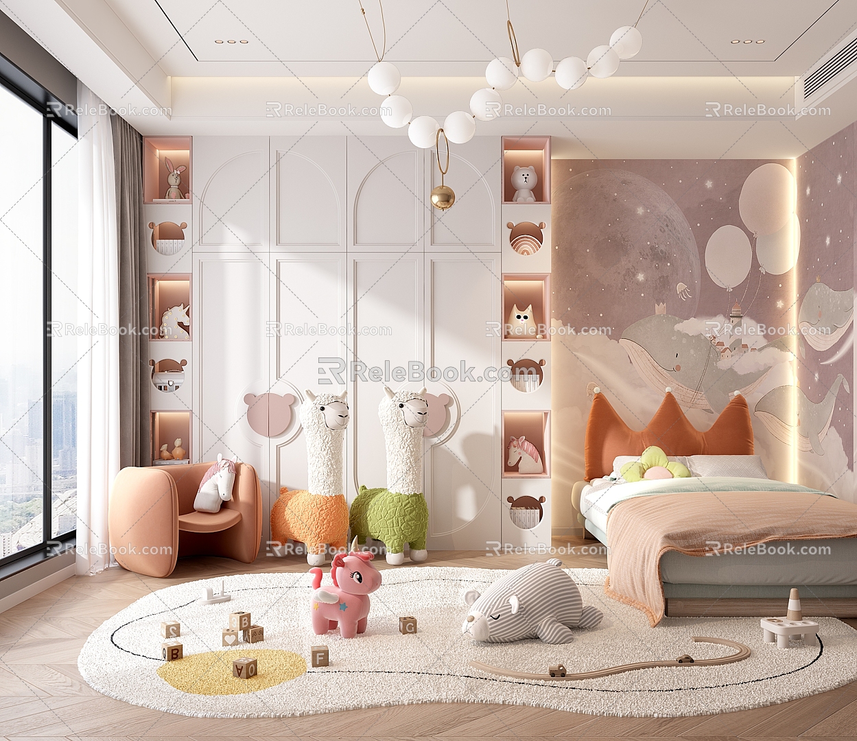 Modern Children's Room 3d model