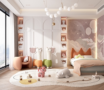 Modern Children's Room 3d model